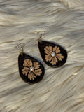 Tooled Pearl Earrings